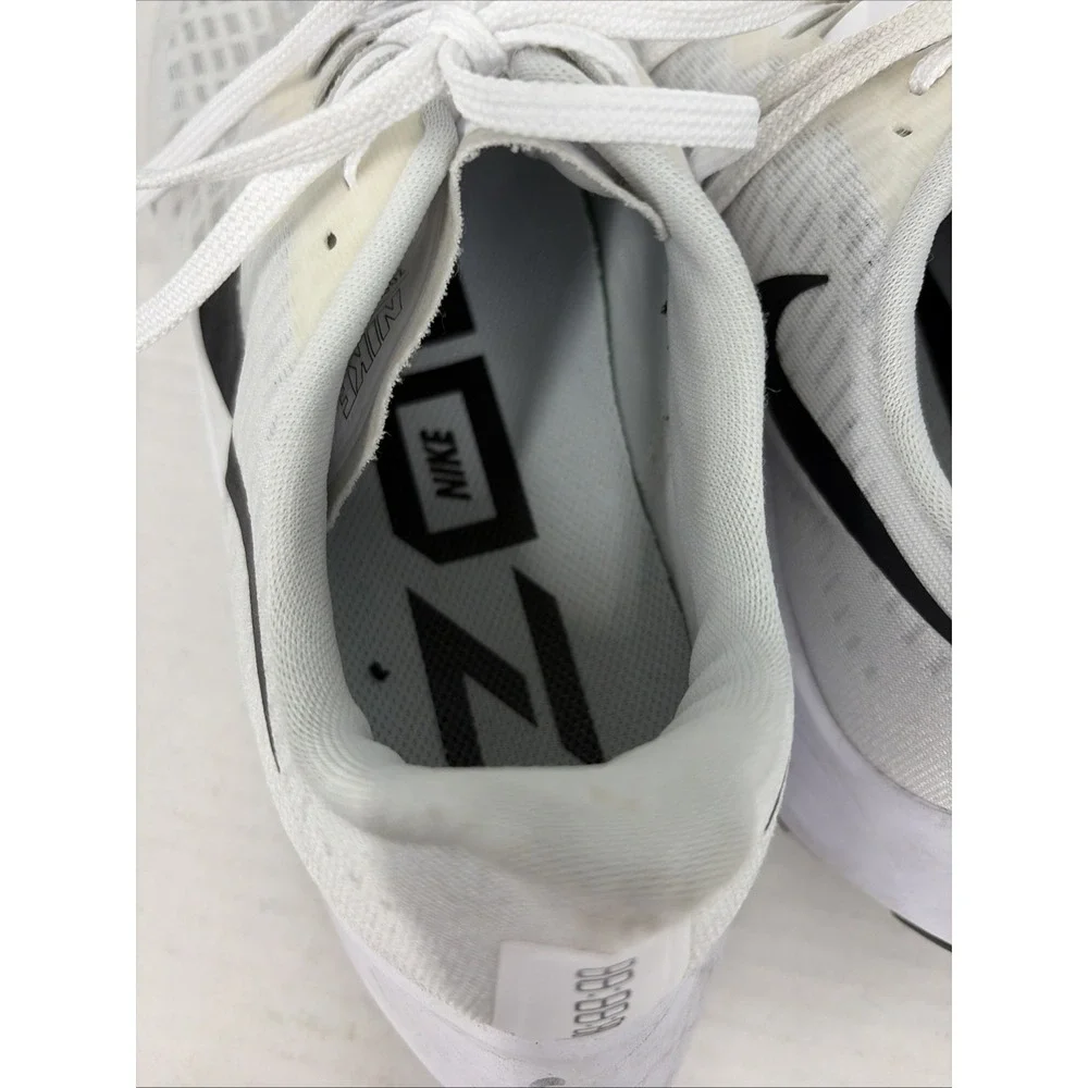 Nike Air Zoom Pegasus 37 Men's Size 13 White Black Running Shoes CJ0677-100 T13